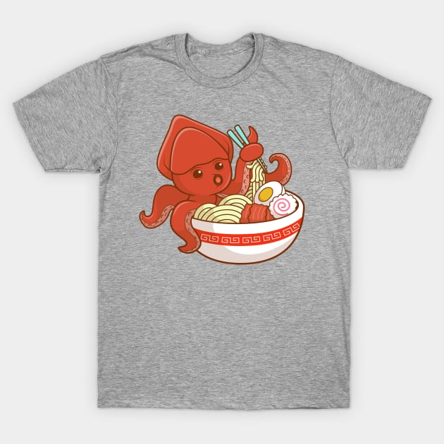 Squid Ramen T-Shirt by machmigo